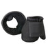 Equine Ballistic Overreach Bell Boots - No-Turn Horse Hoof Protection Boots (Sold in Pairs) - Black, Large