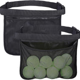 2 pack Tennis Ball Holder, Holder Bag for Women, Men & Teens, Ball Pouch, Mesh Waist Hip Bag Carrier, Easy Holding 6-8 Pickle Balls or Tennis, Versatile Accessories & Gifts