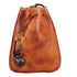 Leather Mini Vintage Purse - Drawstring Coin Purse Card Bag Key Bag Change Purse - Personality Coin Purse For Men and Women- Brown