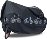 Bike Bicycle Cover Waterproof Dustproof- Bike Cover for 1 Bikes, Indoor and Outdoor Use, Bike Cover Rain Sun UV Wind Snow Proof Resistant (Black 350g)