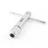Adjustable Ratchet Tap Wrench T-Handle, M3-M8 Capacity, Tap Reamer Tapping Ratcheting Wrench,90mm Body Length