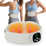 Heating Pad for Back Pain Relief: Portable Cordless Heat Pad with Massager for Period Cramps, 1200mAh Large Battery, Christmas Gift for Women Men