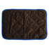 Dog Crate Mat – Waterproof, Non-Slip, Machine Washable Crate Mat – Soft, Durable Kennel Mat for Dogs – Pet Bed for Crates, Travel or Home Use - Coffee color (blue edgingS:40*50CM)