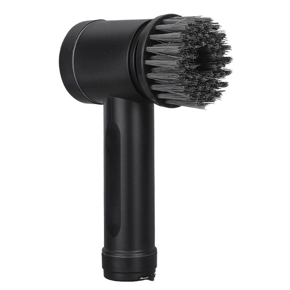 Electric Spin Scrubber, Cordless Power Scrubber with 8 Replaceable Heads, Dual Speed Lightweight Handheld Scrubber for Cleaning Stove/Bowl/Sink/Corner/Tile/Grout (Black)