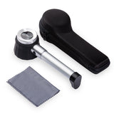 45X Handheld Magnifier with 6 Light, Jeweler Loupes Lighted Magnifying Glass-for Seniors Reading Coins Crafts Jewelry Hobbies