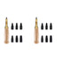 2pcs Adjustable Screw Hole Punch Auto Leather Tool Bookbinding Drill Tool,Paper Punch,Craft Punches, 6 Tips Sizes 1.5mm 2mm 2.5mm 3mm 3.5m 4mm