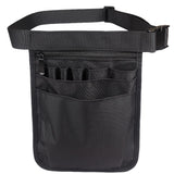 Nurse Utility Organizer Belt Fanny Pack Hip Bag Waist Pack Pouch Case for Medical Scissors Care Kit Tool (Black)