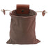 Canvas Collapsible Outdoor Camping Foraging Pouch Mushroom Storage Water Resistant Leather Bushcraft Belt Tinder Dump Pouchs Brown for Travel Camping Hiking Bag Only (Brown)
