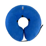Inflatable Dog Cone Collar Alternative, Soft Dog Cone for Small Medium Large Dogs and Cats, Neck Recovery Donut Collar After Surgery (M, Blue)