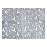 Pet luminous blanket, dog bath towel, nest pad, luminous coral fleece cover blanket, machine washable sleeping pad, winter warm cushion（S 60*40cm grey）