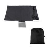 Toddler Airplane Bed, Portable Airplane Seat Extender Travel Bed for Kids, Soft Baby Plane Travel Essentials for Flying, Toddlers Long Flight Must Haves Footrest(black+Storage bag)