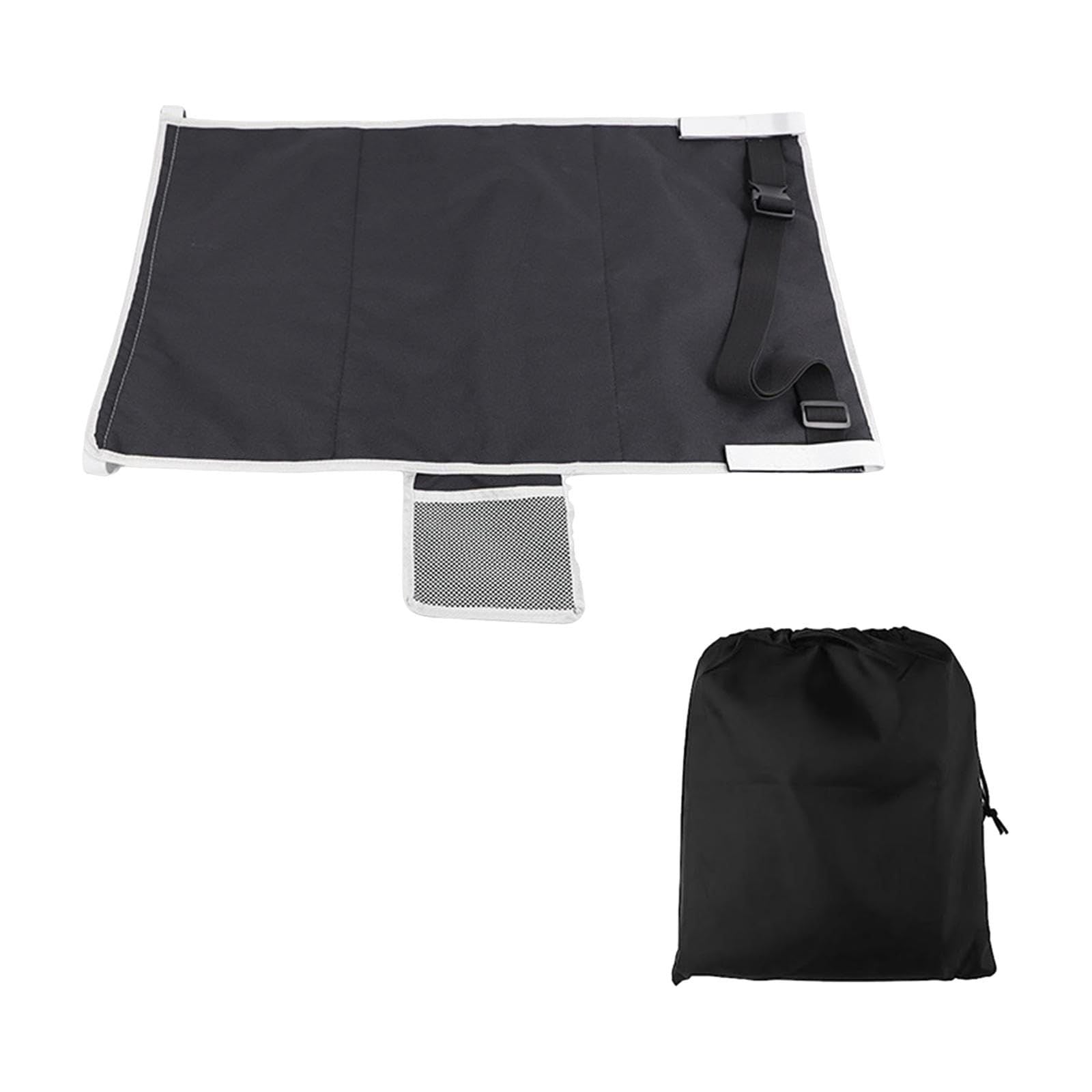 Toddler Airplane Bed, Portable Airplane Seat Extender Travel Bed for Kids, Soft Baby Plane Travel Essentials for Flying, Toddlers Long Flight Must Haves Footrest(black+Storage bag)
