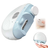 Electric Smart Nail Clippers for Adults Seniors, 3 Speeds Strong Power Automatic Nails Trimmer with Polisher, Light, Clip Storage, Rechargeable Toenail Clippers for Thick Toenails(White)