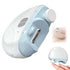 Electric Smart Nail Clippers for Adults Seniors, 3 Speeds Strong Power Automatic Nails Trimmer with Polisher, Light, Clip Storage, Rechargeable Toenail Clippers for Thick Toenails(White)
