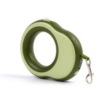 Telescopic dog leash, 11.5 feet extendable dog leash, suitable for dogs weighing 0-55 pounds, one handed lock, 360 ° tangle free strong light, perfect for medium to large dogs, green
