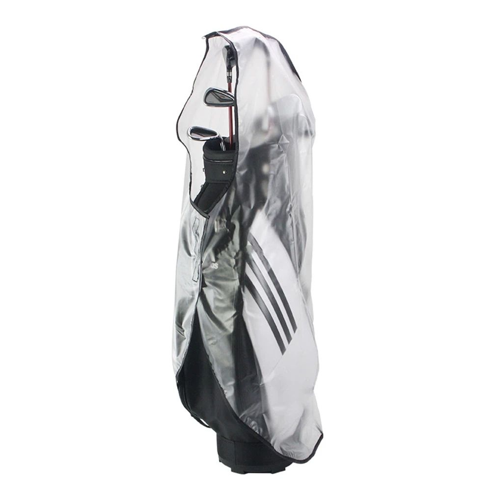 Golf Bag Rain Cover,Waterproof Hood Golf Bag Rain Protection Covers for Golf Push Carts Transparent Cart Bag Rain Hood, PVC Practical Rainproof Bag Cover