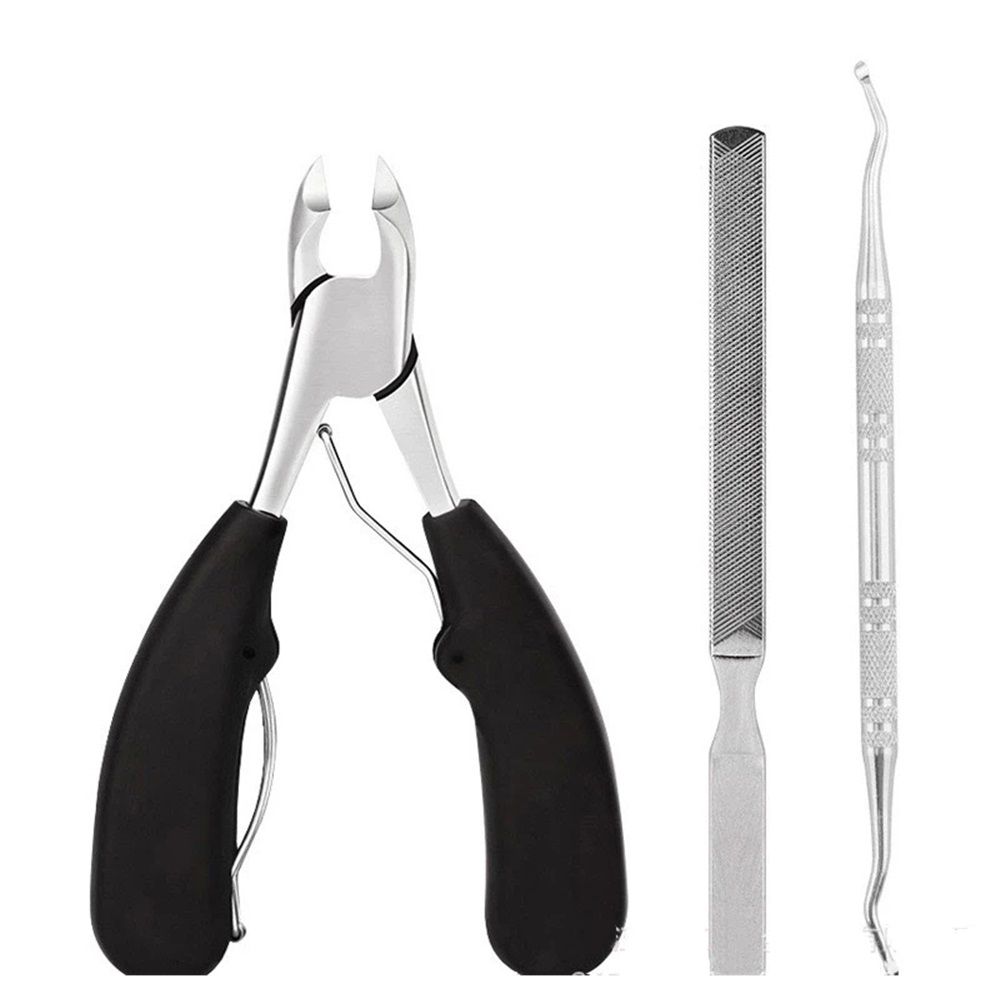 Toenail Clippers for Thick & Ingrown Toe Nails Heavy Duty Precision Nail Scissors Super Sharp Curved Blade Grooming Tool opove