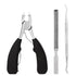 Toenail Clippers for Thick & Ingrown Toe Nails Heavy Duty Precision Nail Scissors Super Sharp Curved Blade Grooming Tool opove