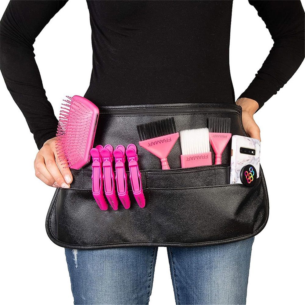 Hairstylist Waist Belt with Shears Pouch, Professional Hair Stylist & Makeup Brush Belt Salons Cosmetology Groomers Hairdresser Barber Waist Bag（Storage bag only）