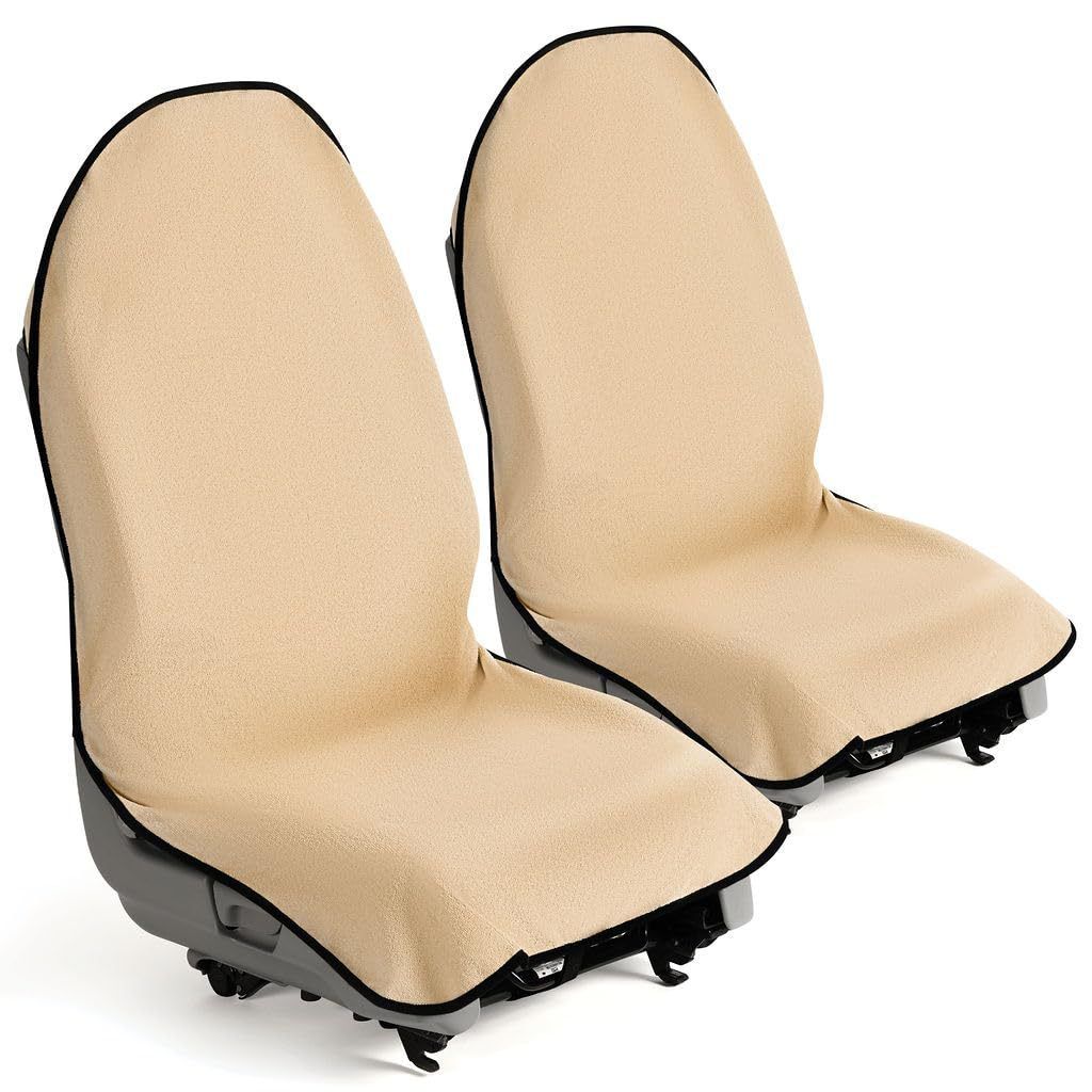 Waterproof Seat Cover Towel, 2PCS Premium Sweat Carseat Protector, Perfect for Universal Anti-Slip Car Truck SUV Seat, Great for Surfing Yoga Gym Workout,