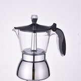 Strong Coffee Maker, Moka Pot Premium Crystal Shape Top Coffee,   4 cup, Classic Italian coffee maker for Coffee Lover