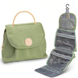 Toiletry Bag for Women, Travel Toiletry Bag Makeup Cosmetic Bag with Hanging Hook, Water-resistant for Toiletries Accessories Brushes Sponge
