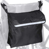 Wheelchair Pouch Bag, Wheelchair Backpack Pockets Wheelchair Bags to Hang on Back Rollator Bag Carry Accessories Storage Bag