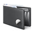 Mens Leather Wallet, Slim, RFID Blocking - Card Capacity | Bill Divider | ID Window (Black, only one bag）