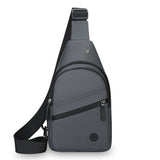 Sling Bag For Women Faux Leather Small Casual Daypack Backpack Fanny Pack Crossbody Chest Bags Purse（gray）