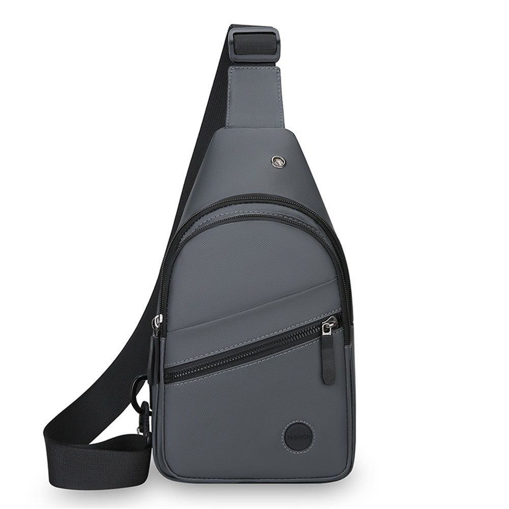 Sling Bag For Women Faux Leather Small Casual Daypack Backpack Fanny Pack Crossbody Chest Bags Purse（gray）