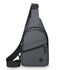 Sling Bag For Women Faux Leather Small Casual Daypack Backpack Fanny Pack Crossbody Chest Bags Purse（gray）