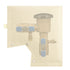 Outdoor Backflow Preventer Cover, Pipe Insulated Pouch for Freeze Protection, Winter Thicken Fabric Sprinkler Valve Insulation Cover for Outside Irrigation Pipe & Water Well Pump (khaki)