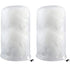 2 Pack Rounded Top Plant Covers Freeze Protection for Winter, 60*80cmTree Frost Protection Blankets Outdoor With Zipper/Drawstring, for Shrub Bush Fruit Tree Potte(White)