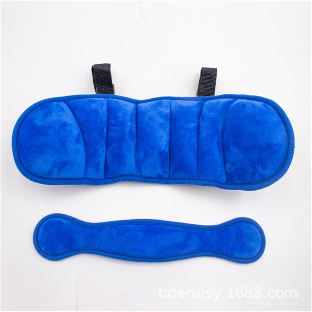 Baby car seat head support, car seat baby stroller baby head support, safety car seat neck pressure reducing head pillow, baby sleeping sling (blue)