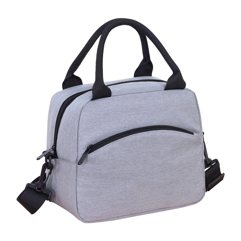 Lunch Bag for Women & Men Adult Insulated Lunch Box, Small Leakproof Cooler Food Lunch Containers Reusable High Capacity Lunch Tote Bags for Work, Travel, Outdoor (gray)