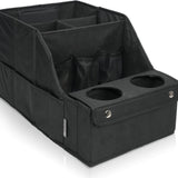 Car Seat Organizer- Backseat Car Organizer with 11 Storages Compartments and 2 Cup Holders, Organizers and Storage, Front Seat for Travel Kids,Black
