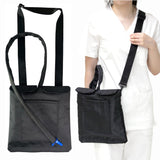 Urine Drainage Bag Holder with Update Catheter Pipe Cover and Adjustable Shoulder Straps, Catheter Bag Covers Front and Back with Catheter Bags - Crossbody or Hangs (Black，noiy bag)