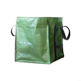Heavy Duty Storage Tote Bag  Rugged Woven Polypropylene Moving Bag, Reusable Self-Standing Design, Single, Green 60X60x70 Cm