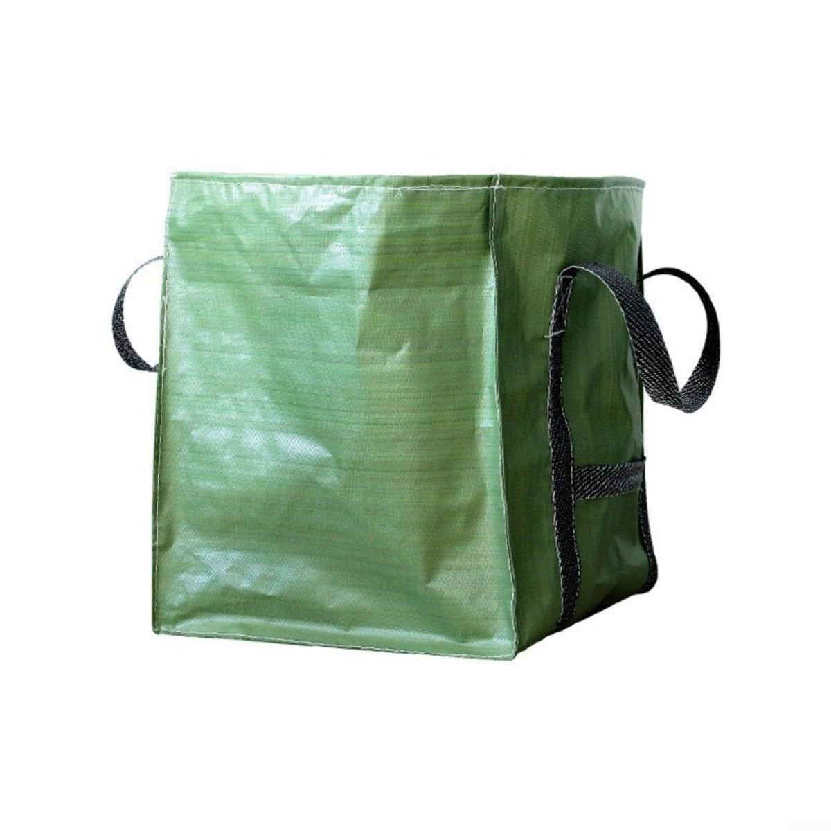 Heavy Duty Storage Tote Bag  Rugged Woven Polypropylene Moving Bag, Reusable Self-Standing Design, Single, Green 60X60x70 Cm