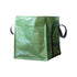Heavy Duty Storage Tote Bag  Rugged Woven Polypropylene Moving Bag, Reusable Self-Standing Design, Single, Green 60X60x70 Cm