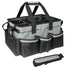 Wearable Cleaning Caddy, Cleaning Caddy Supplies Organizer with Handle & Shoulder Straps for Housekeepers, Under Sink & Car Cleaning Tool Organizers Bag with 4 Foldable Divider (MediumGrey)