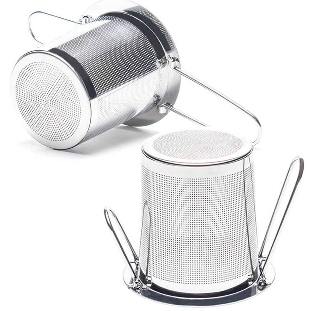 2 Pack Tea Infuser, Stainless Steel Extra Fine Mesh Tea Strainer for Loose Leaf with Foldin Handle Sitting in Mugs, Tea Filters, Tea Strainers, Tea Basket, Infusers Tea Diffuser for Loose Tea Steeper