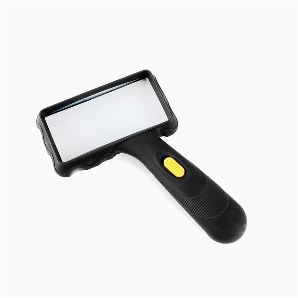 3X Hand-held Rectangular Magnifying Glass, LED Light Magnifier, Reading Magnifying Glass for Seniors, Low Vision, Macular Degeneration