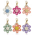 12 Pcs Daisy Party Favors Boho Woven  Flowers Keychains Daisy Keychain for Boho Themed Birthday Carnival Party Return Gift