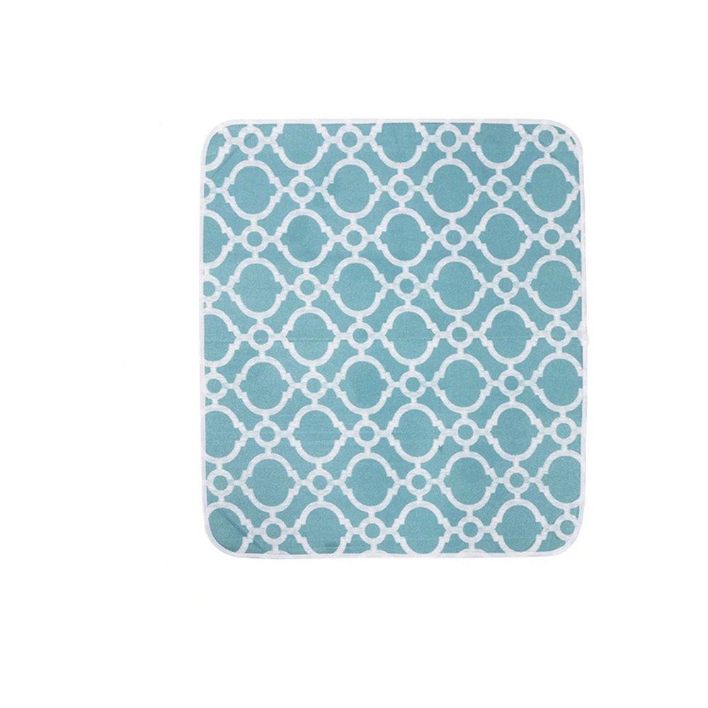 Ironing Mat, Portable Travel Ironing Pad, 71*61cm Ironing Mat for Table Top of Washer, Dryer, Table Top, Countertop,  Coating and Scorch Resistant（blue）
