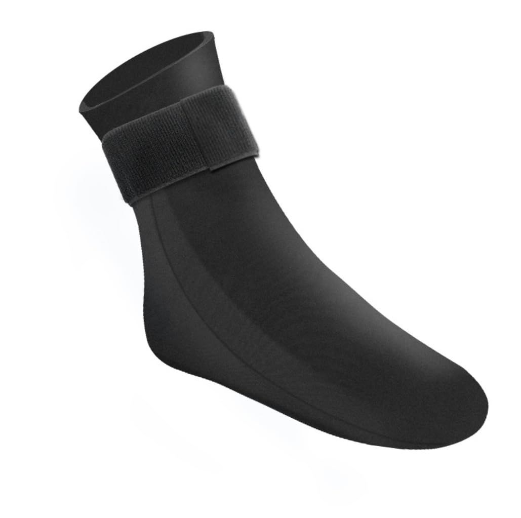 Reusable Gel Cold Therapy Sock for Hot & Cold Therapy, Ankle Foot Ice Pack Wrap for Injuries, Instant Pain Relief for Achilles Tendonitis, Plantar Fasciitis, -1pcs Black