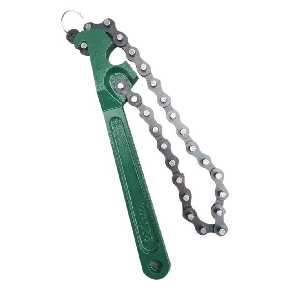 8 Inch Heavy-Duty Ratcheting Chain Wrench Reversible Oil Filter Tool Pipe Fittings Tools  Adjustable chain pliers