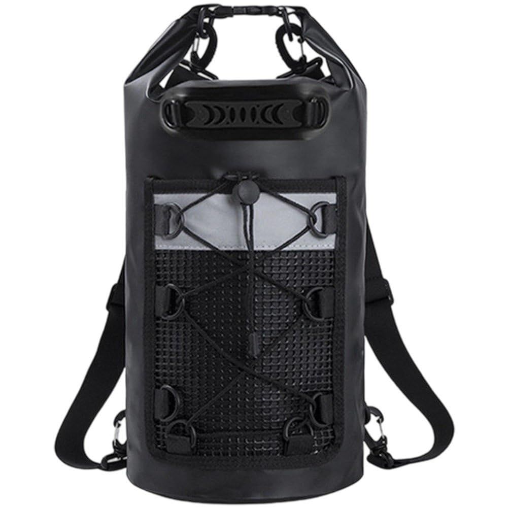 10L Waterproof Dry Bag Lightweight Dry Bag Beach Dry Sack for Travelling Fishing Cycling Kayaking Swimming Boating Beach Accessory, Black