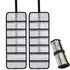 Small Roll Up Storage Bag, 6 Pockets Roll Up Tool Kit, Suitable for Mechanics, Kitchen Storage, Art Sketching, Travelling, （black 2pcs ）