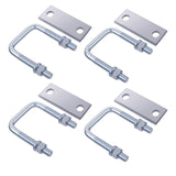 Leaf Spring Clamp Kit Fits Leaf Springs Up, Locks Leaf Springs Together For Stabilizing,Provides Better Control of Axle Torque Pack  4pcs